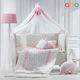 abo Tulle Baby Crib Mosquito Net with Stand 510x180cm Pink