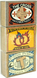 Professor Puzzle Set Cross Rings, T-Time Metallic Riddle for 6+ Years MBS-1