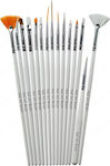 Set Nail Brushes 8683010 Nail Art Brush Kit Set Πινέλα