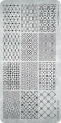 Magnetic Nail Design Stamps for Nails Stamping Plate Stained Glass No16