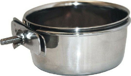 Happypet Edelstahl Schalen Futter & Wasser für Hund & Katze auf Basis von 600ml 15cm in Silber Farbe
