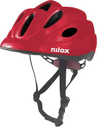 Nilox Kids' Helmet for City Bike Red with LED Light