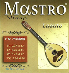 Mastro Einstellen Laouto-Saiten Phosphor-Bronze 17 - 30 Zoll Loop End Mastro Einstellen Laouto-Saiten Phosphor-Bronze 17 - 30 Zoll Loop End