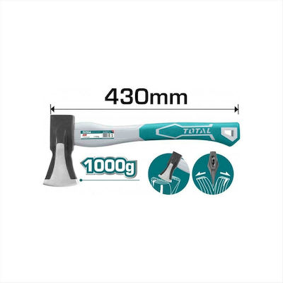 Total Hammer Axe 43cm 1000gr με Πλαστική Λαβή THT798016