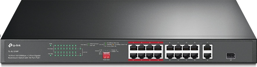 TP-LINK TL-SL1218P v1 Unmanaged L2 PoE Switch με 16 Θύρες Ethernet |  Skroutz.gr