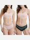 Bamboo Γυναικεία Brazil 2Pack με Δαντέλα Green/Pink