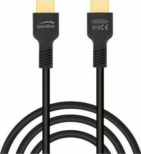 SpeedLink HDMI 2.1 Ultra High Speed 48Gbps 4K 120Hz HDR VRR Cable HDMI Male - HDMI Male 1.5m Black
