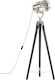 vidaXL Vintage Floor Lamp H97xW24cm. with Socket for Bulb E27 Black