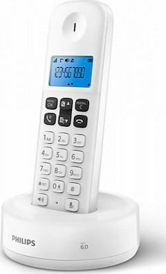 Philips D1611 Ασύρματο Τηλέφωνο με Aνοιχτή Aκρόαση Λευκό