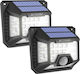 BlitzWolf Set of 2 Wall Solar Lights 5W 200lm Cold White 6500K with Motion Sensor IP64