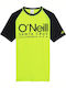 O'Neill Cali Short Sleeve Skins Παιδικό Μαγιό Μπλούζα Κίτρινη