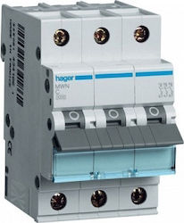 Hager Siguranță automată 10A Tripolară AC MWN310