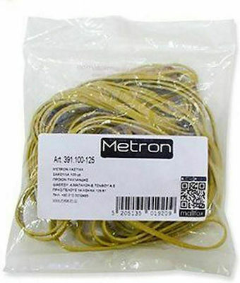 Metron Λαστιχάκια Συσκευασίας με Διάμετρο 120mm Κίτρινα 100gr