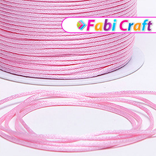 Fabi Schnürsenkel Rosa 2mm x 50m