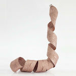 Eurolamp Weihnachtliche Farbband Stoff Rose Gol...