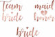 PartyDeco Temporary Tattoo for Party with Theme "Marriage" Set of 13pcs TAT1-019R
