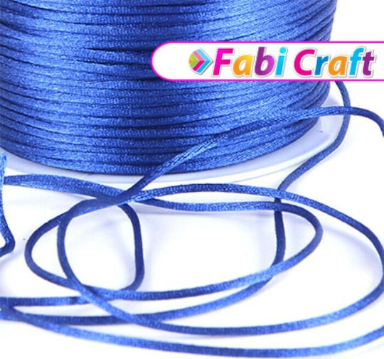 Fabi Κορδόνι Σατέν Μπλε 2mm x 50m