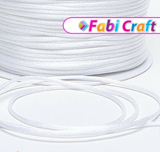 Fabi Κορδόνι Σατέν Λευκό 2mm x 50m