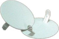 Eurolamp Καπάκι για Ηλεκτρολογικό Κουτί με Αυτιά Φ80mm σε Γκρι Χρώμα 151-21020