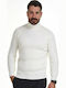 Splendid Men's Long Sleeve Sweater Turtleneck White