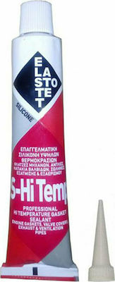 Elastotet S-Hi Temp Sealant Silicone High Temperature Red 80ml