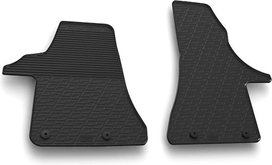 Lampa Front Mats 2pcs Tray Type for Volkswagen Transporter 2020 Black