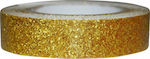 Selbstklebendes Dekorationsband Glitzer Klebeband 1,5 cm x 2 m Gold 27774-18