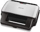 Sencor Sandwich Maker cu Plăci Detasabile pentru for 2 Sandwiches Sandvișuri 900W Inox