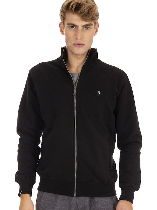 Magnetic North Herren Sweatshirt Jacke mit Taschen Schwarz