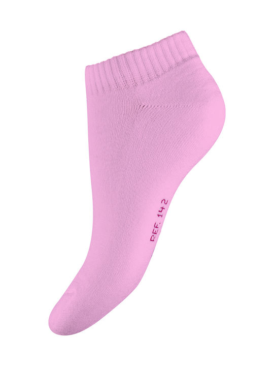 Walk Damen Einfarbige Socken Rosa 1Pack