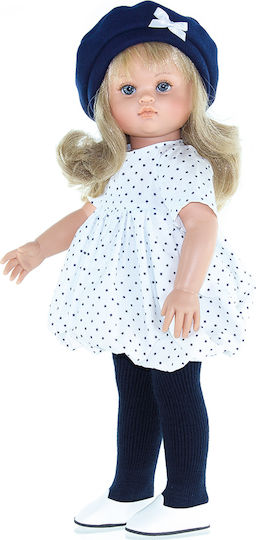 Magic Baby Nani mit blonden Haaren und weißem Bluse 42cm Puppe 42cm.