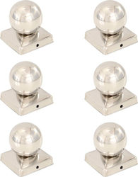 vidaXL Steel Garden Flooring Cap 6 Pieces