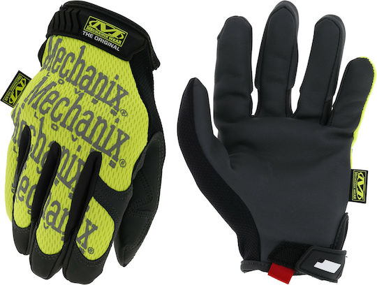 Mechanix Wear The Original Γάντια Εργασίας Κίτρινα Βαμβακερά/Συνθετικού Δέρματος Hi-Viz