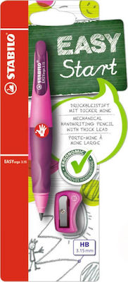 Stabilo Easyergo Mechanical Pencil Plastic with Sharpener for Left-handed 2pcs Pink / Lila