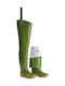 Ergo Non-Slip Work Wellies Thigh Green