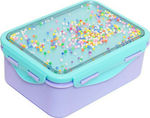 Petit Monkey Kids Lunch Plastic Box Lilac L17.5xW13.5xH7cm