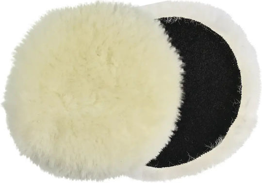 Benman 71959 Pelz für Polieren aus Klettverschluss aus Naturwolle 115mm