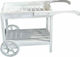 Marhome Decorative Cart Garden Wooden with 2 Levels White 103x45x63cm 103cmx45cmx63cm 15-17243