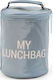 Childhome School Insulated Hand Lunch Bag White 18 x 18 x 22cm