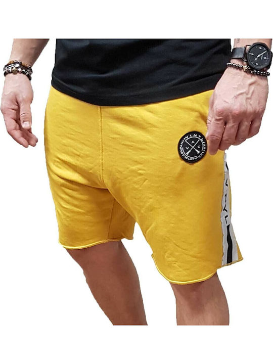 Sportliche Herrenshorts Gelb