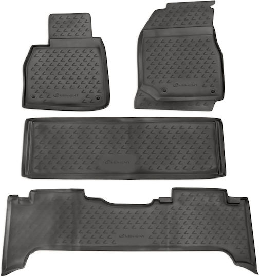Novline Satz Vorder- und Hintermatten Wannenartig 4Stück aus TPE für Lexus LX 1998-2007 Gray