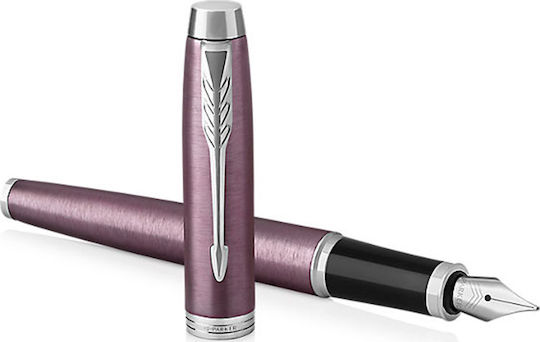 Parker Πένα Γραφής Fine Μωβ από Αλουμίνιο με Μπλε Μελάνι