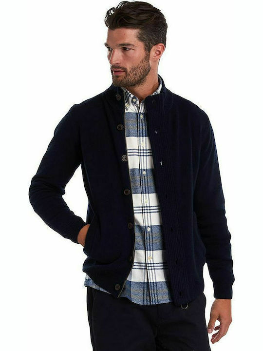 Barbour Men's Knitted Cardigan Blue