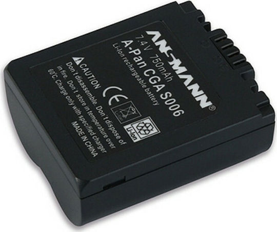 Ansmann Батерия за фотоапарат A-Pan CGA-S 006 5022903 Литиево-йонни (Li-Ion) 750mAh Съвместима с Panasonic