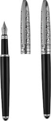 Pierre Cardin Jacques Writing Pen Black with Black και Blue Ink