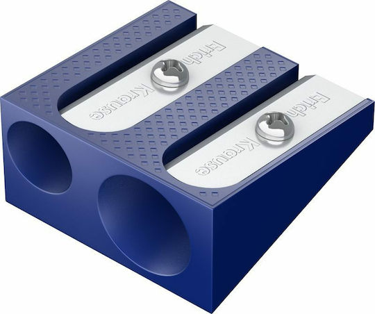 ErichKrause Metallische Ferro Plus Metallisch Doppelt Anspitzer (Μiverse Farben) 1Stück