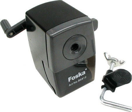 Foska Board games Plastic Sharpener Black with Crank