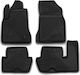 Novline Set of Front and Rear Mats 4pcs Tray Type for Citroen C4 Picasso 2006-2013 Black