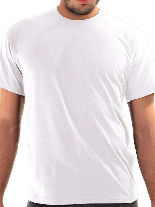 Apple Boxer 0415400 Men's Short Sleeve Undershirt White