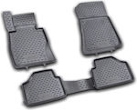 Novline Front Mats Tray Type 2pcs from Rubber for BMW X1 E84 (2009 - 2015) Black